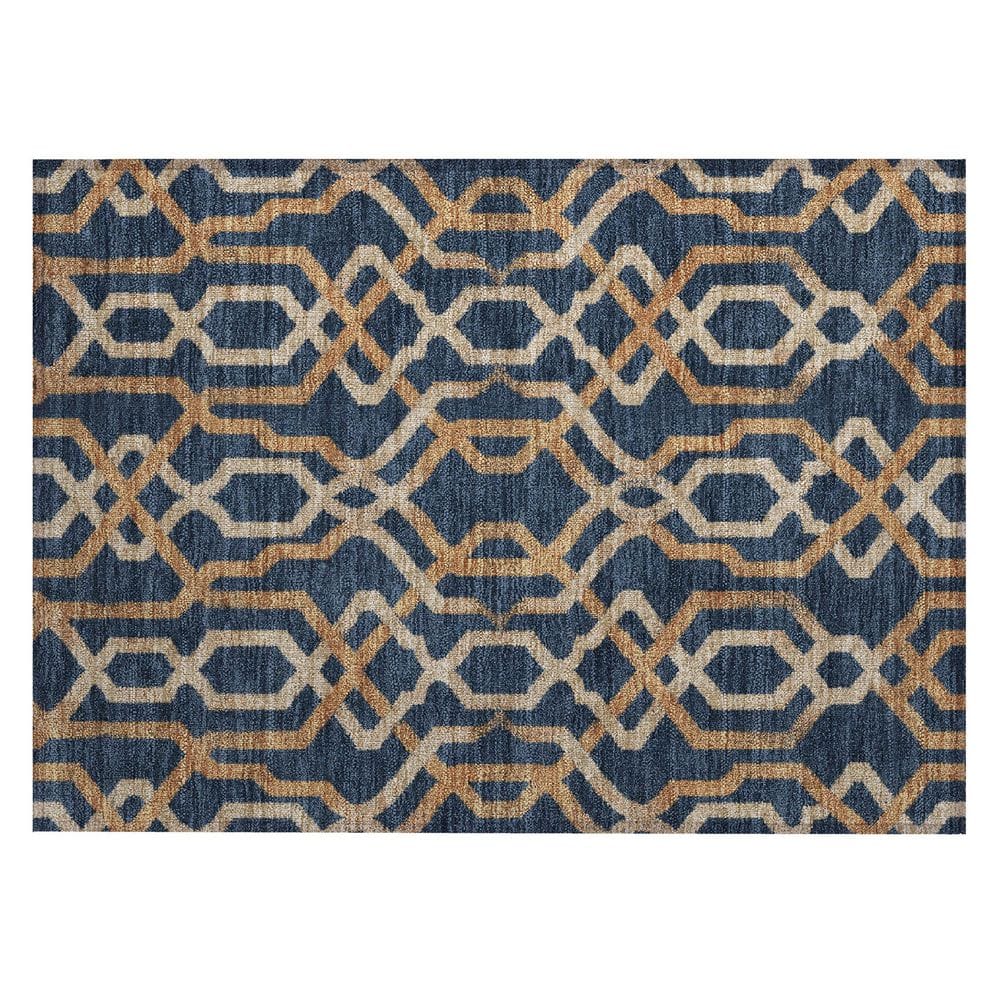 Chantille Machine Washable Indoor/Outdoor Abstract ACN2970 Navy 2 ft. x 3 ft. Accent Rug price history on PriceWatchPro