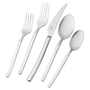 Opus Satin 45-Piece Service for 8, 18/10 Stainless Steel Flatware Set