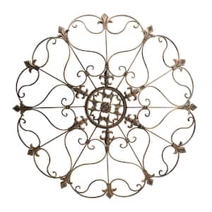 Ortega Gold Fleur-De-Lis Wall Decor