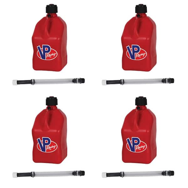 2 Pack VP Racing Camo 5 Gallon Square Fuel Jug/2 Deluxe Hoses/Water/Gas Can 