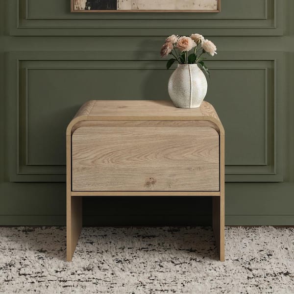 NEW CLASSIC HOME FURNISHINGS New Classic Furniture Mara 15.75 in. Natural Rectangular Wood End Table