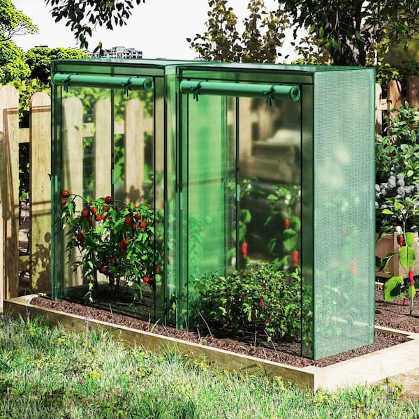 Costway 39 in. x 20 in. x 59 in. Portable Mini Greenhouse with