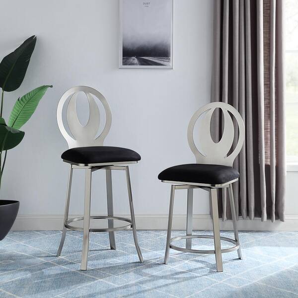 https://images.thdstatic.com/productImages/3eee4a96-4641-47fd-a7c7-50be6b5641af/svn/satin-plated-and-black-furniture-of-america-bar-stools-idf-br801bk-29-31_600.jpg
