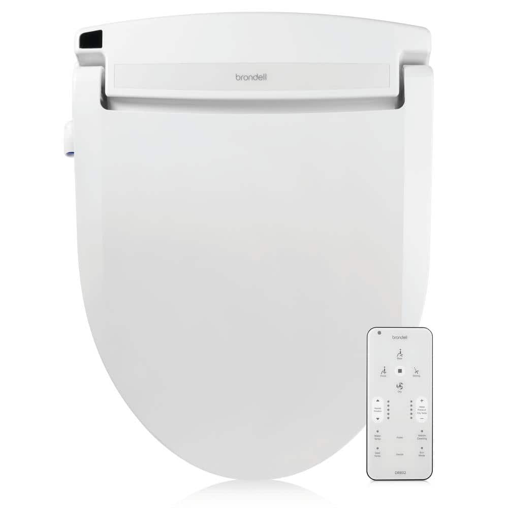 Swash Select Electric Bidet Seat for Elongated Toilets in White with Warm A