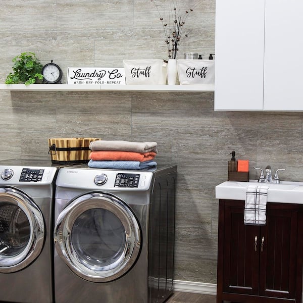 11in x 4.5in Palisade Vinyl Wall Tile Sample in Grecian Earth