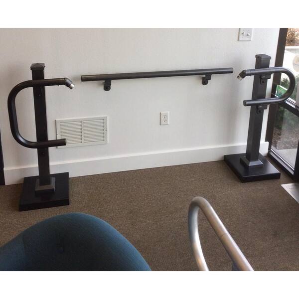 EZ Handrail 3 ft. Copper Vein Aluminum Round Straight Handrail Kit