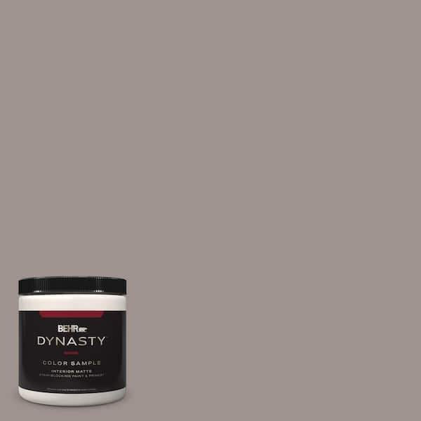 BEHR DYNASTY 8 oz. #N140-4 Tavern Taupe One-Coat Hide Matte Stain-Blocking Interior/Exterior Paint & Primer Sample