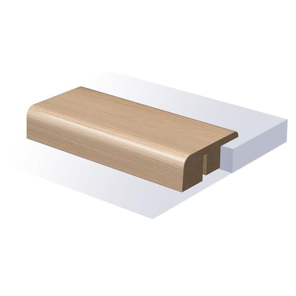 Coastal Bodega End Cap 0.6 in T x 94 in. L x 1.465 in. W Smooth Wood Look Laminate Moulding/Trim