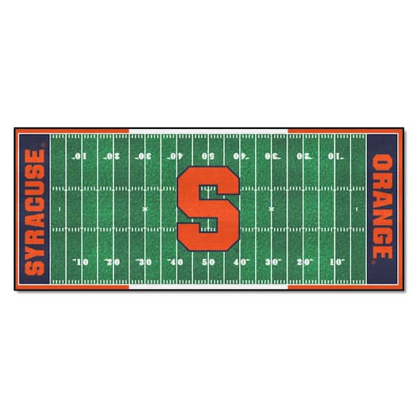 FANMATS Syracuse Green Field 2.5 ft. x 6 ft. Runner Rug