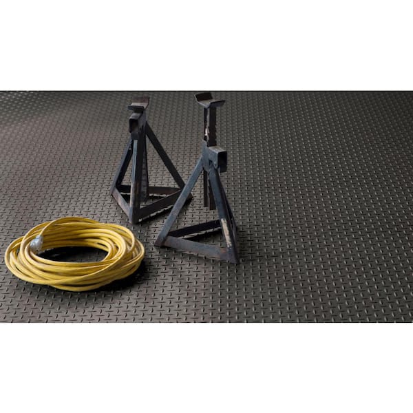 Trailer Flooring Slate Grey Diamond Tread Commercial Vinyl Sheet Flooring (8.5 ft. W x 5 ft. L)
