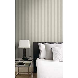 Grey Texture Stripes Paper Non Pasted Strippable Wallpaper Roll (Cover 60.75 sq. ft.)