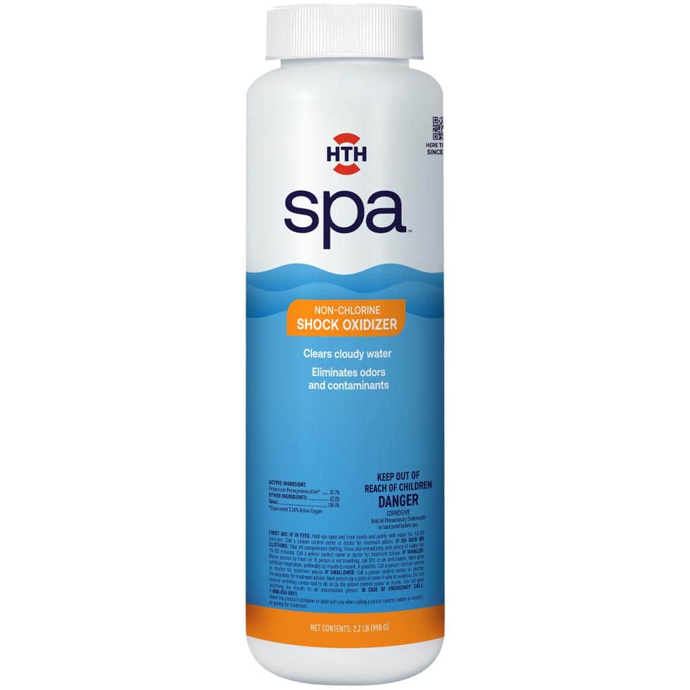 HTH Spa Care Clear Chlorinating Sanitizer for Spa & Hot Tubs, Granules,  2.25 lbs 