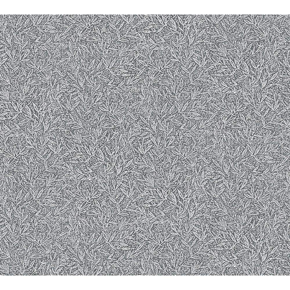 Sayuri Charcoal Leaf Trail Wallpaper Sample