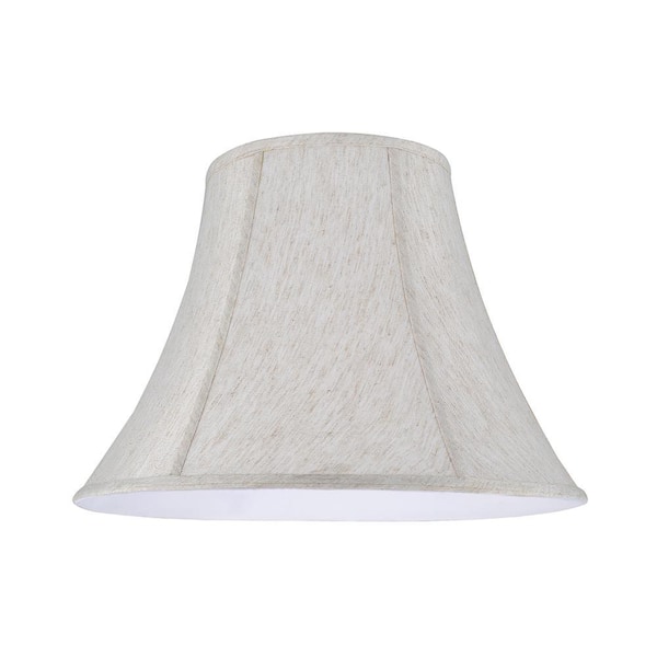 Aspen Creative Corporation 18 in. x 13 in. Linen White Bell Lamp