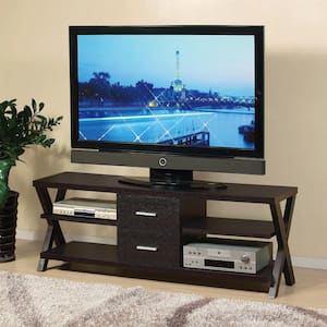 Red Cocoa TV Stand Fits TV's up to 65 in. with Barn Door