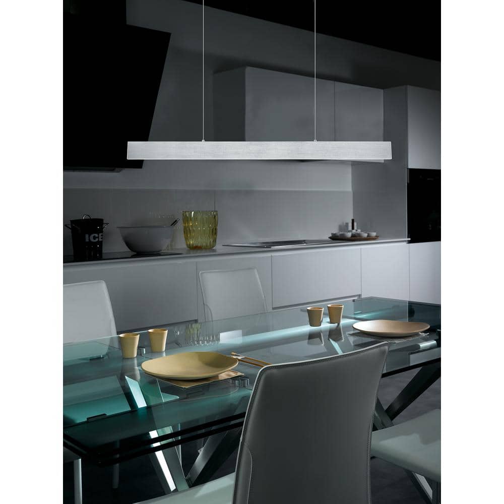 Climene 47" Brushed Aluminum LED Linear Pendant Light