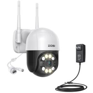 Wired 3MP Outdoor Home Security Camera, 365° Pan and Tilt Surveillance Camera, Motion Detection, 2-Way Audio