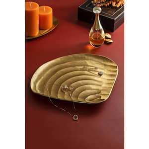 Zest 12 in. Gold Decorative Tray