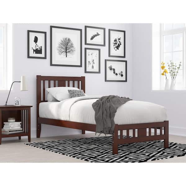 AFI Tahoe Walnut Twin Extra Long Bed with Footboard