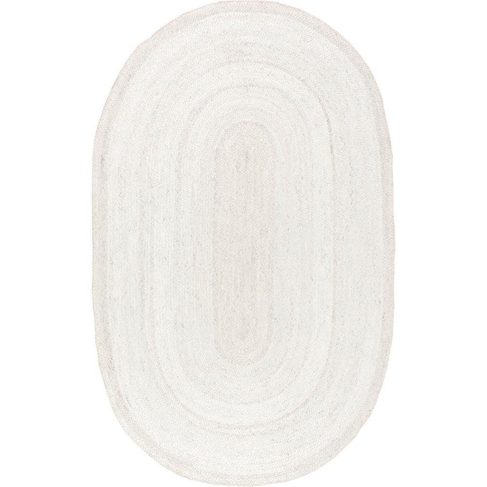 Rigo Chunky Loop Jute Off-White 3 ft. x 5 ft. Oval Rug price history on PriceWatchPro