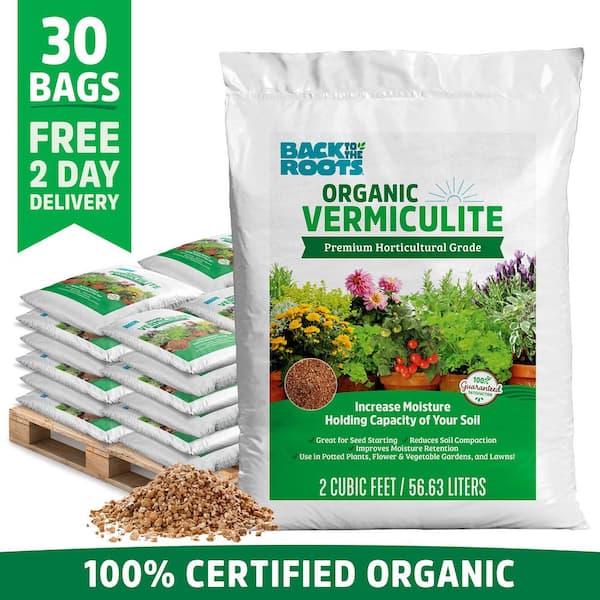 Back to the Roots 2 cu. ft. Organic Vermiculite Soil Amendment 30-pack