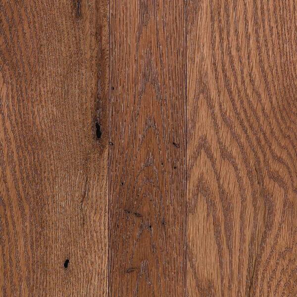 Unbranded Take Home Sample - Franklin Sunkissed Oak 3/4 in. Thick x 2-1/4 in. Wide Solid Hardwood - 5 in. x 7 in.