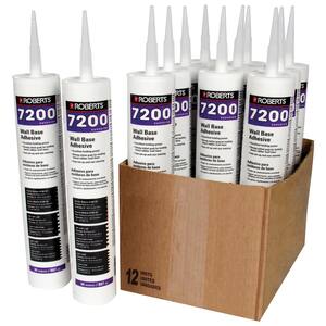 7200 30 fl. oz. Wall and Cove Base Adhesive in Cartridge Tube (12-Pack)