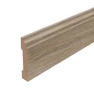 Edwards 0.62 in. T x 3.3 in. W x 94.5 in. L Textured Wood Look Laminate Moulding/Trim Base Molding