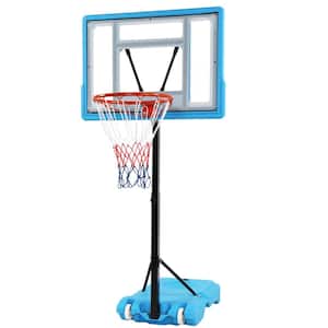 PVC Board Adjustable 45-53 in. Poolside Basketball Hoop Blue