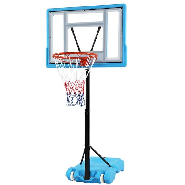 Karl home PVC Board Adjustable 45-53 in. Poolside Basketball Hoop Blue