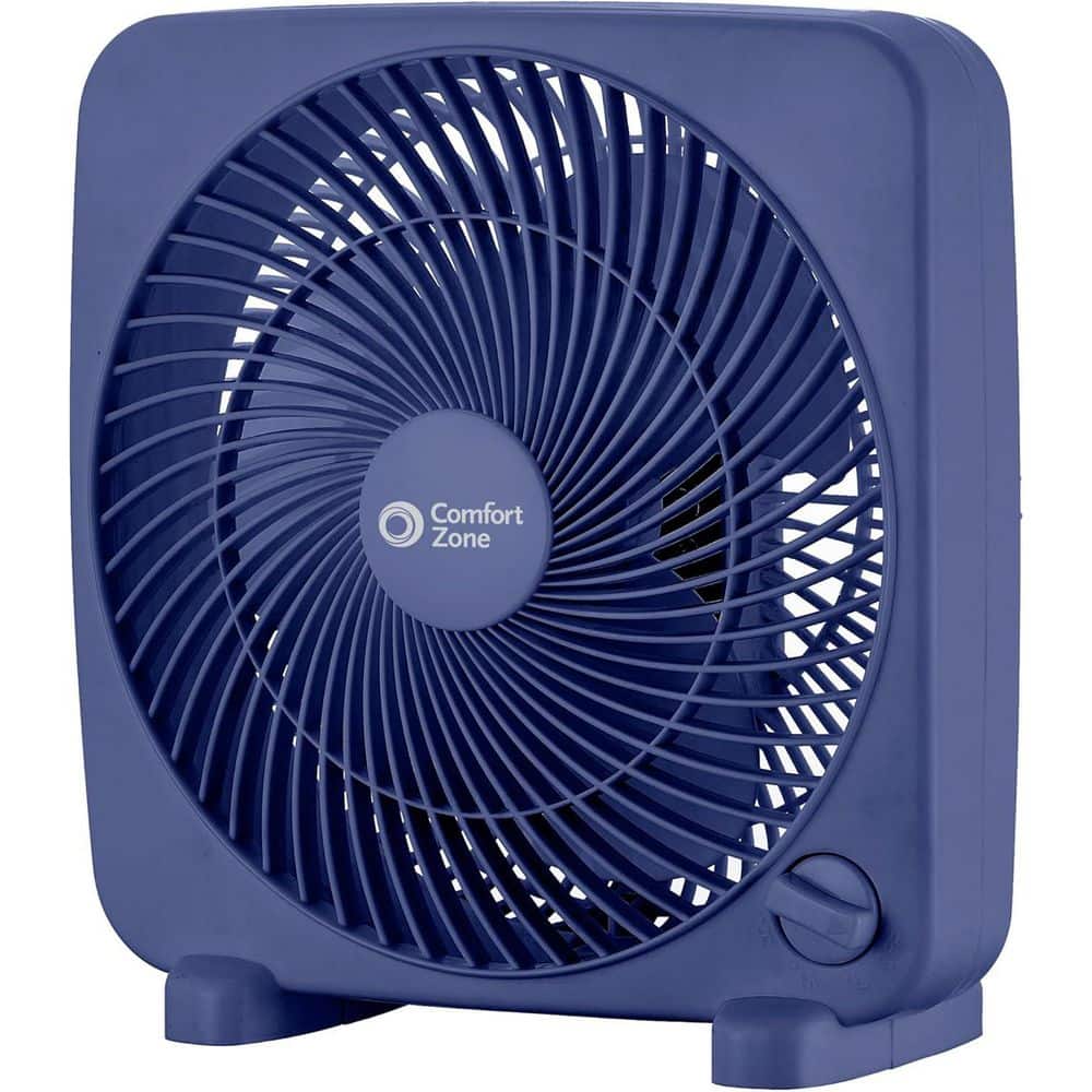 9 in. 3 Speed Electric Desktop Box Fan in Blue price history on PriceWatchPro
