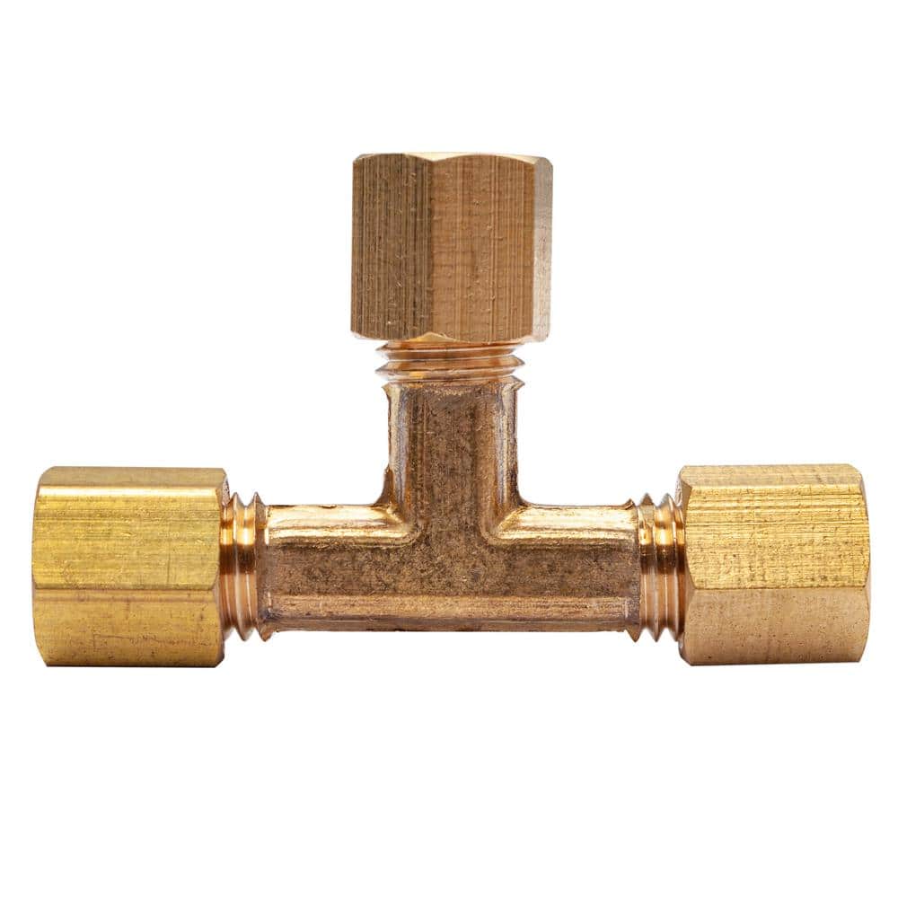 1/4" OD EQUAL BRASS TEE TE14 Brass Imperial Compression Fittings 