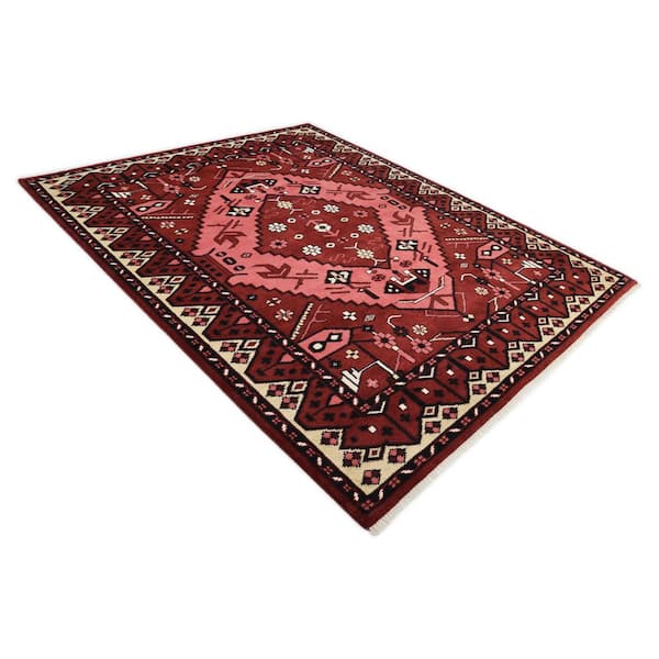 Sahara Red 3 ft. x 5 ft. Bohemian Area Rug