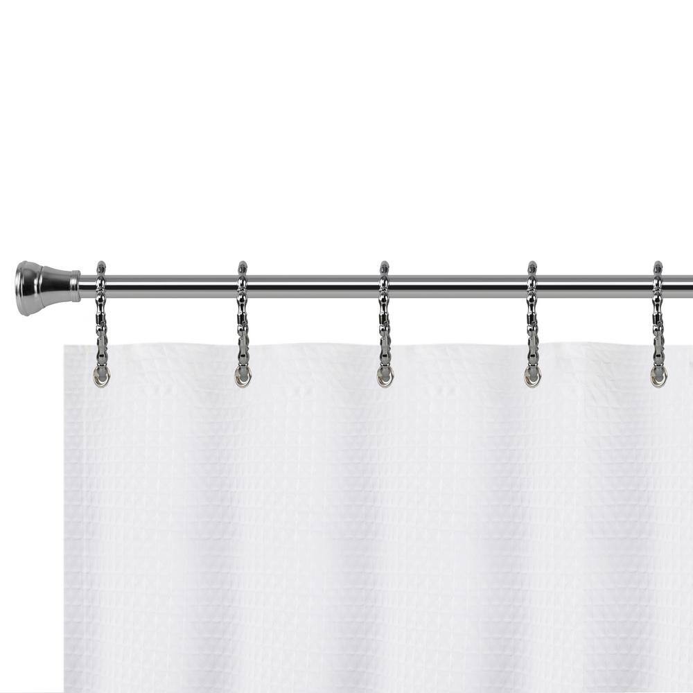 Chrome Zinc Alloy Shower Curtain Rings for Bathroom