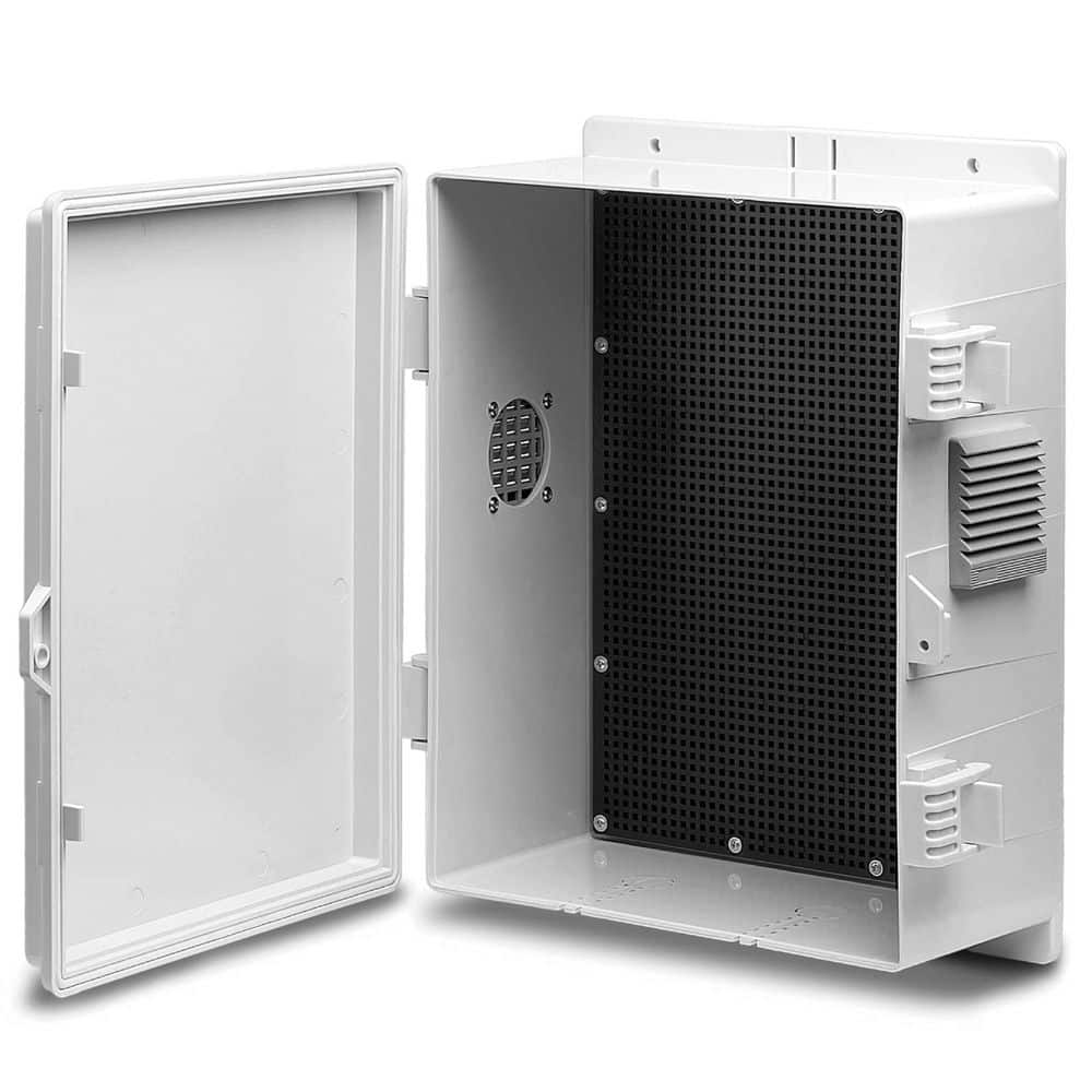13 in. x 9.2 in. x 5.6 in. Outdoor ABS Electrical Junction Box with Hinged Cover and Internal Mounting Panel price history on PriceWatchPro