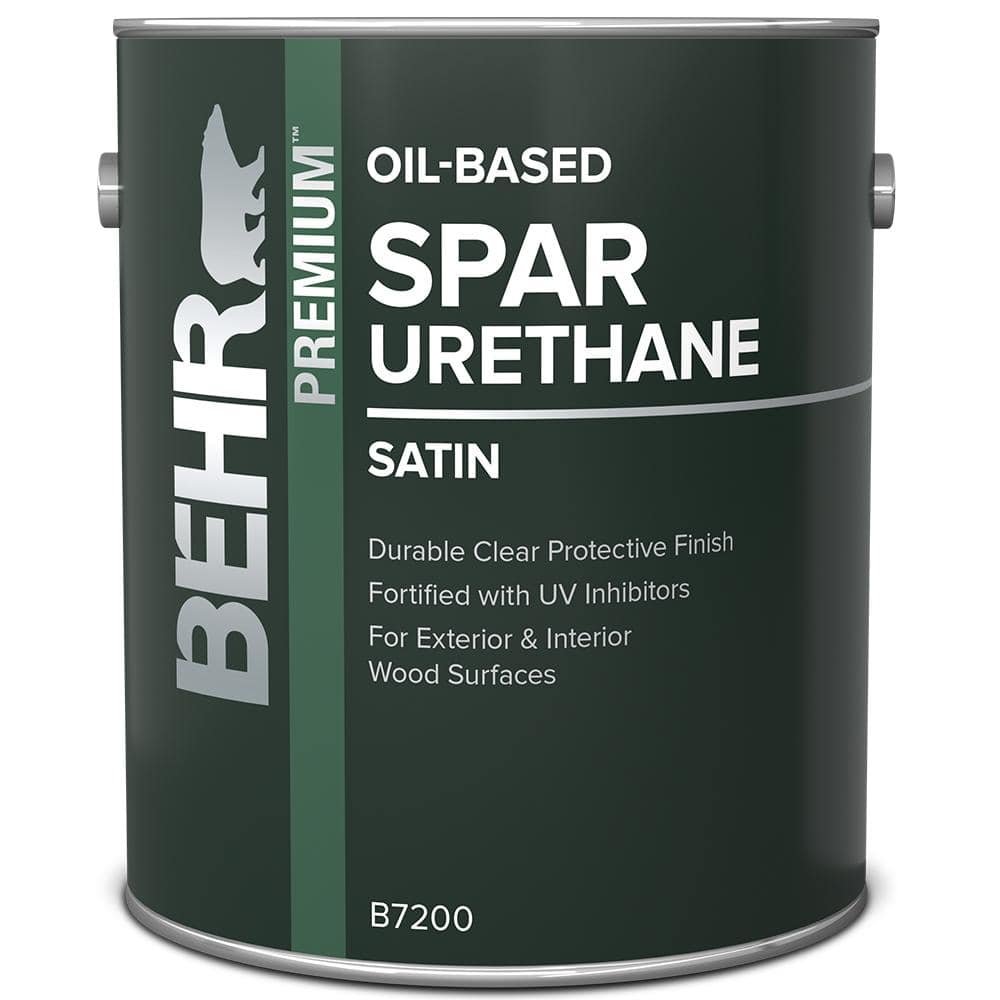 1 gal. Satin Clear Oil-Based Interior/Exterior Spar Urethane Wood Sealer