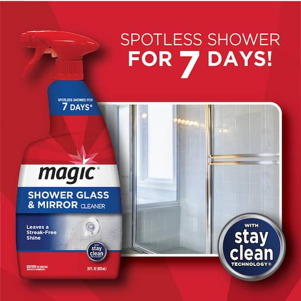 Magic 28 oz. Glass Cleaner Spray for Shower and Mirror 3073 - The