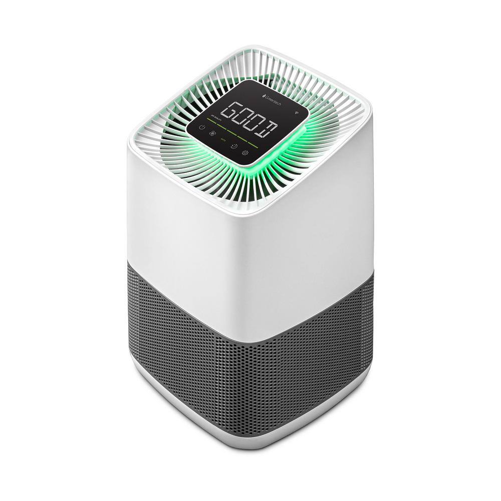 575 sq ft White and Gray HEPA Air Purifier with Odor Control