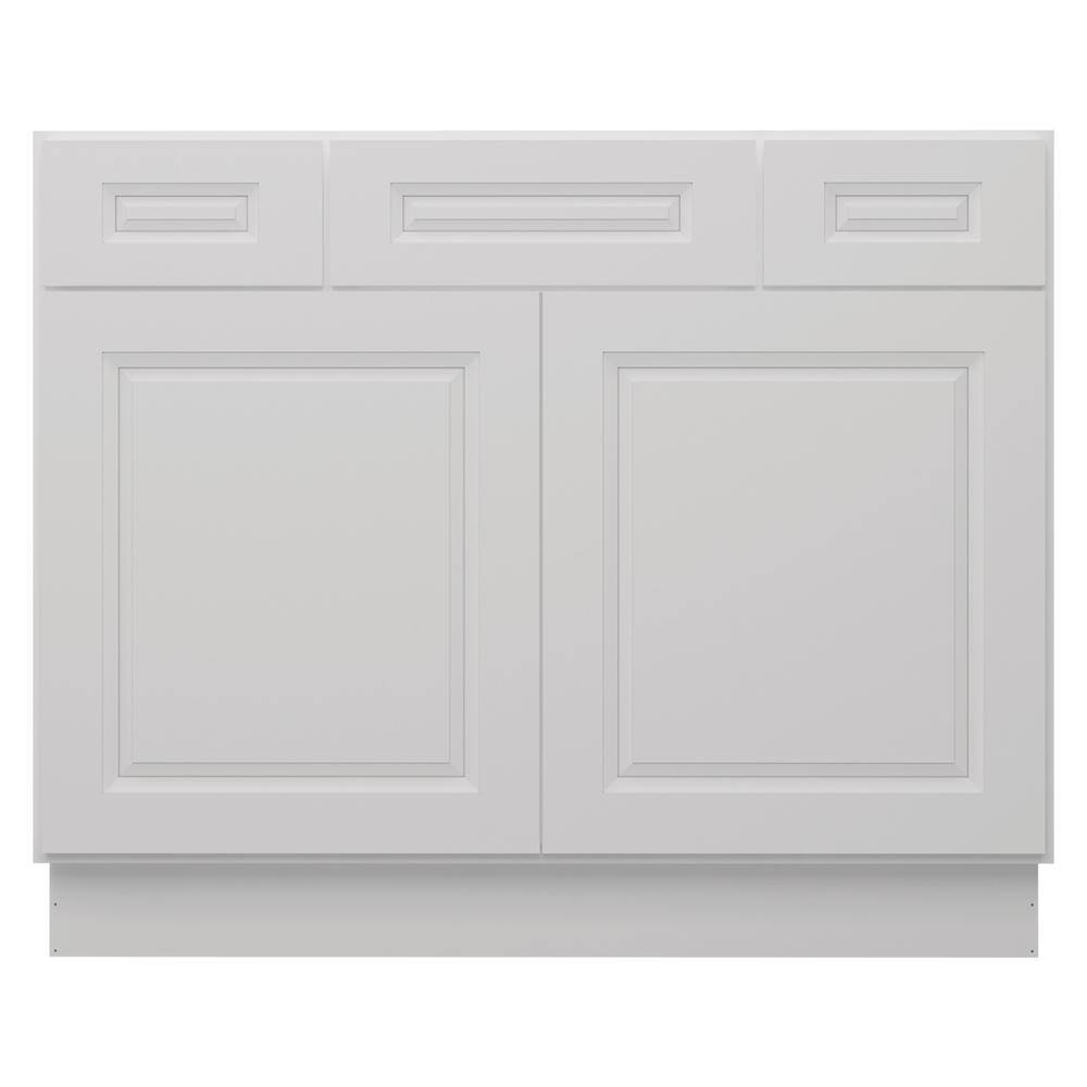 HOMEIBRO Newport 42-in W X 21-in D X 34.5-in H In Raised PanelDove ...