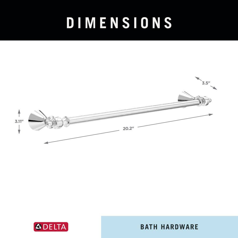 Polished Chrome 18'' Wall Mounted Single Towel Bar