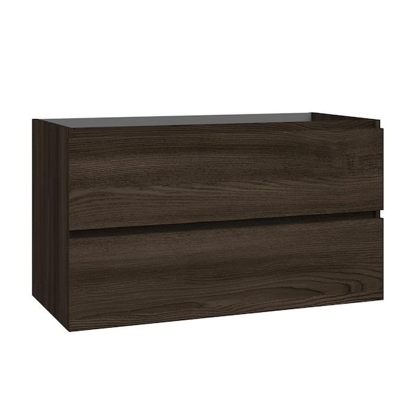 Flora 38.9 in. Bath Vanity Cabinet without Top in Wenge Assembled
