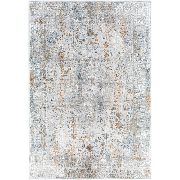 Carmel Blue Traditional Abstract 12 ft. x 15 ft. Area Rug