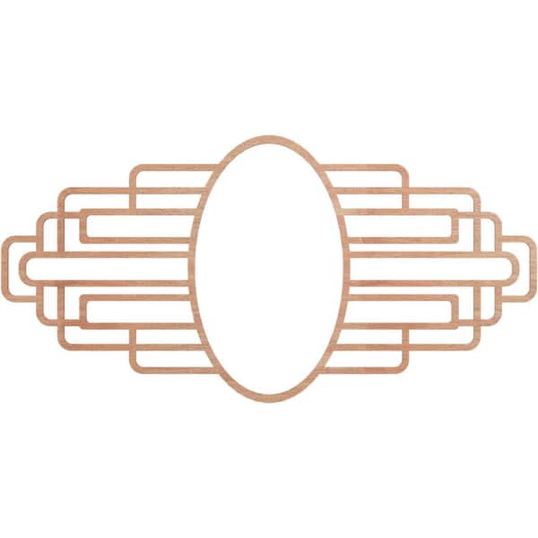 Ekena Millwork 0.25 in. x 34 in. x 17 in. Wood (Cherry) Medallion Moulding