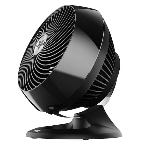 Vornado 10.4 in. Large Air Circulator Floor Fan with Alexa, Black