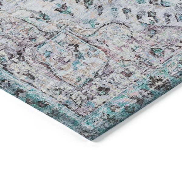 Chantille Machine Washable Indoor/Outdoor Abstract ACN2138 Sky 5 ft. x 7 ft. 6 in. Area Rug
