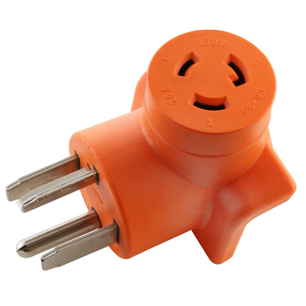 AC WORKS Industrial L620R 20 Amp 250Volt Locking Female Connector to