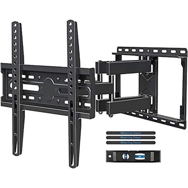 Retractable Full Motion Wall Mount for 32 in. - 65 in. TVs Swivel Tilt Articulating Dual Arms Max VESA 400 x 400 mm