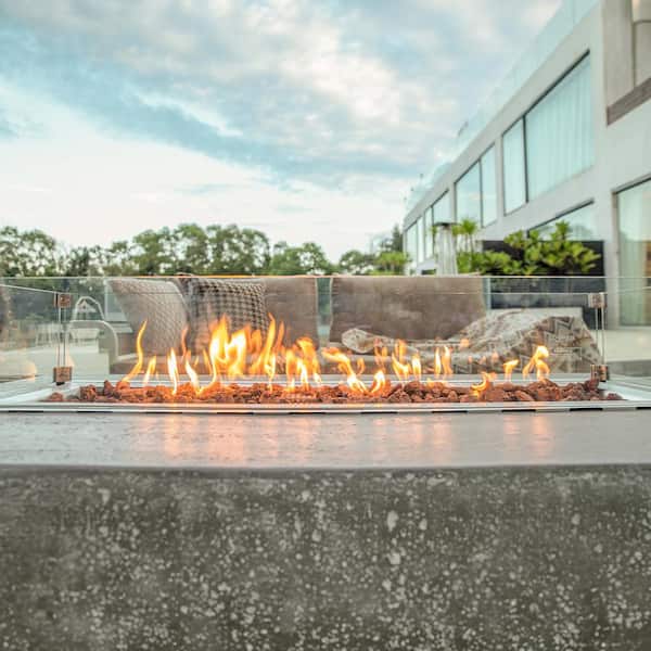 Figarro ft.Peven Everett Caramel 〜12ハウス Toulon Oval Gas Fire Pit | Woodland Direct