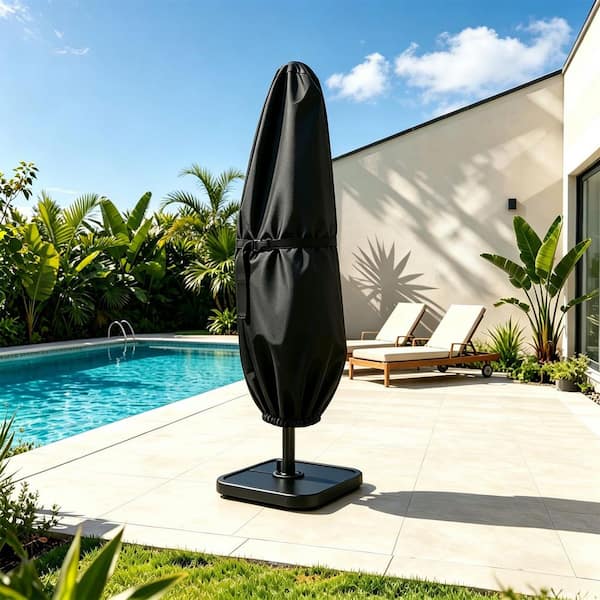 diy patio umbrella lights for patio unbrella DIY Outdoor Umbrella Lights Battery Operated 9-10ft 8-Rib