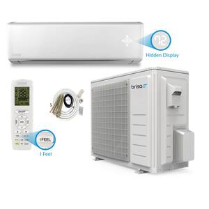 Brisa 12, 000 BTU 1 Ton Smart Home Inverter Driven Ductless Mini Split Air Conditioner with Heat Pump 115Volt